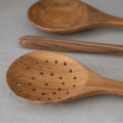 Zoco Home Decor/Kitchen Teak Cooking Set of 3 | 31cm