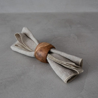 Zoco Home Decor/Kitchen Teak Napkin Ring | Natural