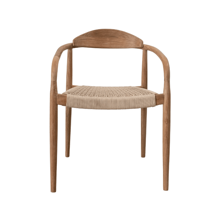 Zoco Home Teak Outdoor Dining Chair | Sand 57x52x75cm