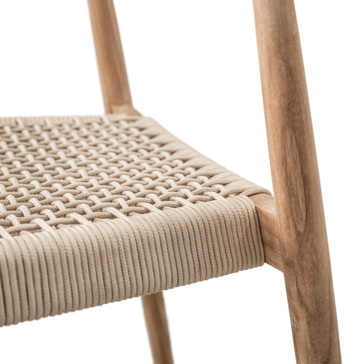 Zoco Home Teak Outdoor Dining Chair | Sand 57x52x75cm