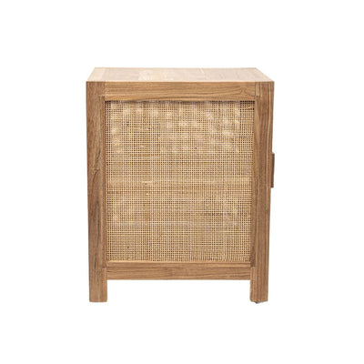 Zoco Home / Comodino in teak e rattan