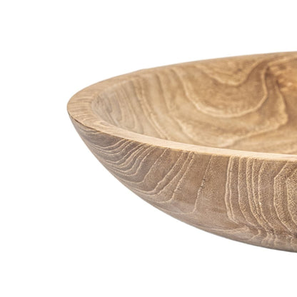 Zoco Home Teak Serving Bowl | 30x6cm