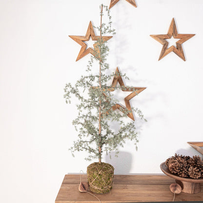 Zoco Home Teak Star Ornament