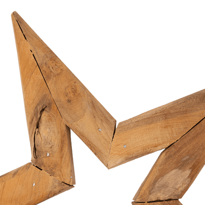 Zoco Home Decor/Christmas Teak Star Ornament