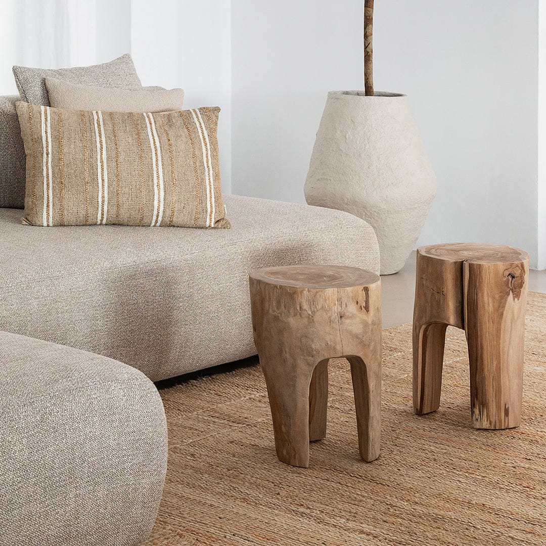 Zoco Home Furniture/Chair Teak Stool