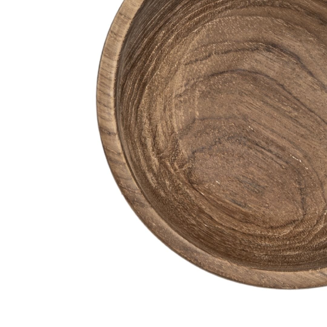 Zoco Home Decor/Kitchen Teak Wooden Bowl | 15cm