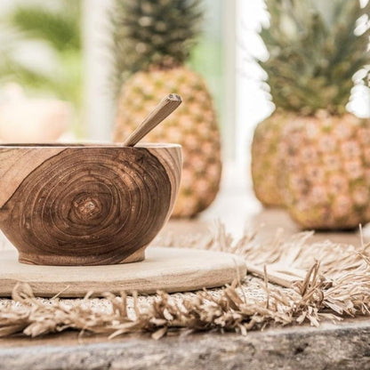 Zoco Home Decor/Kitchen Teak Wooden Bowl | 15cm