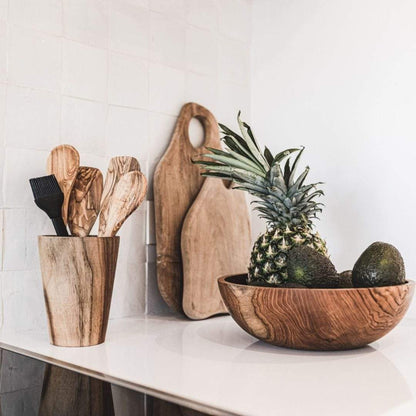 Zoco Home Teak Wooden Bowl | 30x10cm