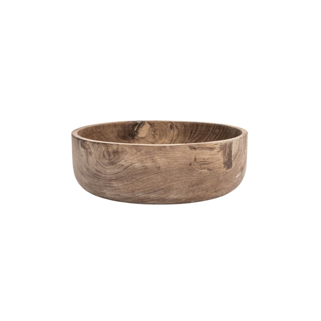 Zoco Home Decor/Kitchen/Tableware Teak Wooden Bowl | 30x10cm