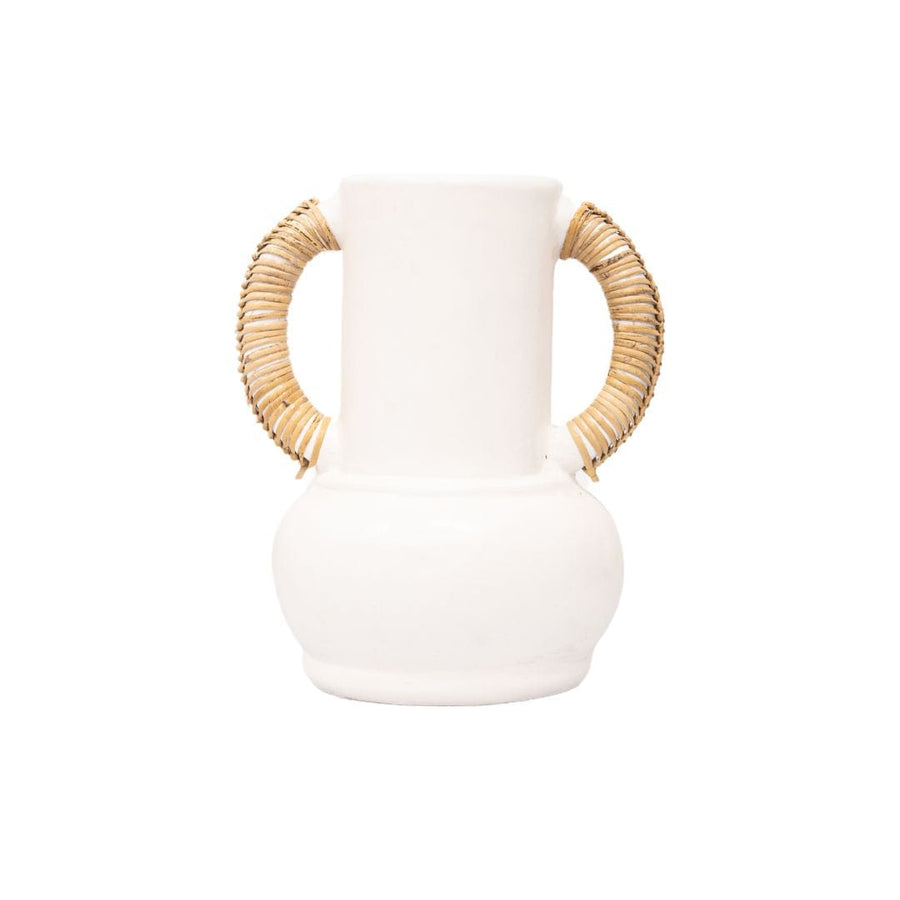 Zoco Home Furniture Terracotta Vase | White | 20x30cm