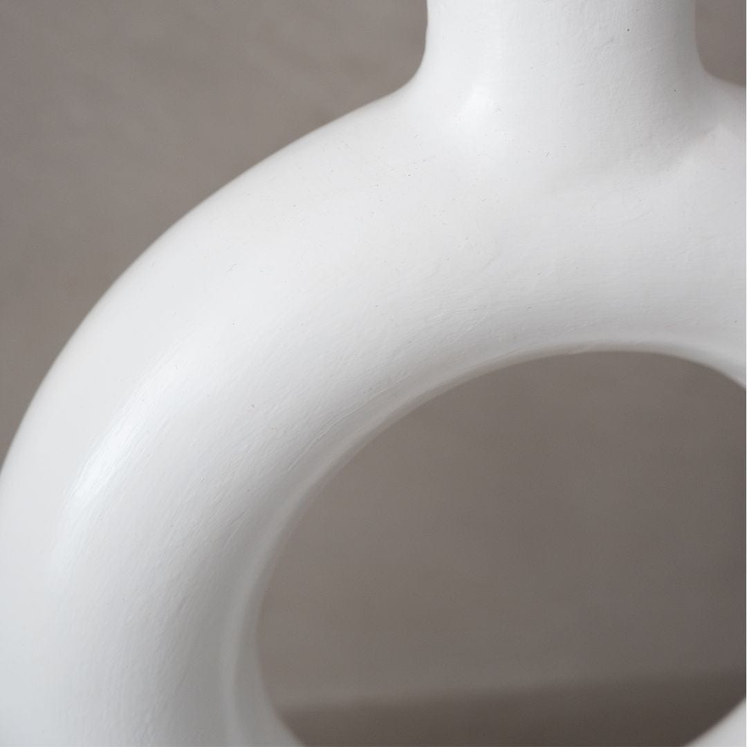 Zoco Home Terracotta Vase | White 25cm