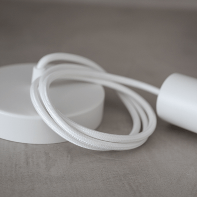 Cable colgante textil para Zoco Home | Blanco, 1 m