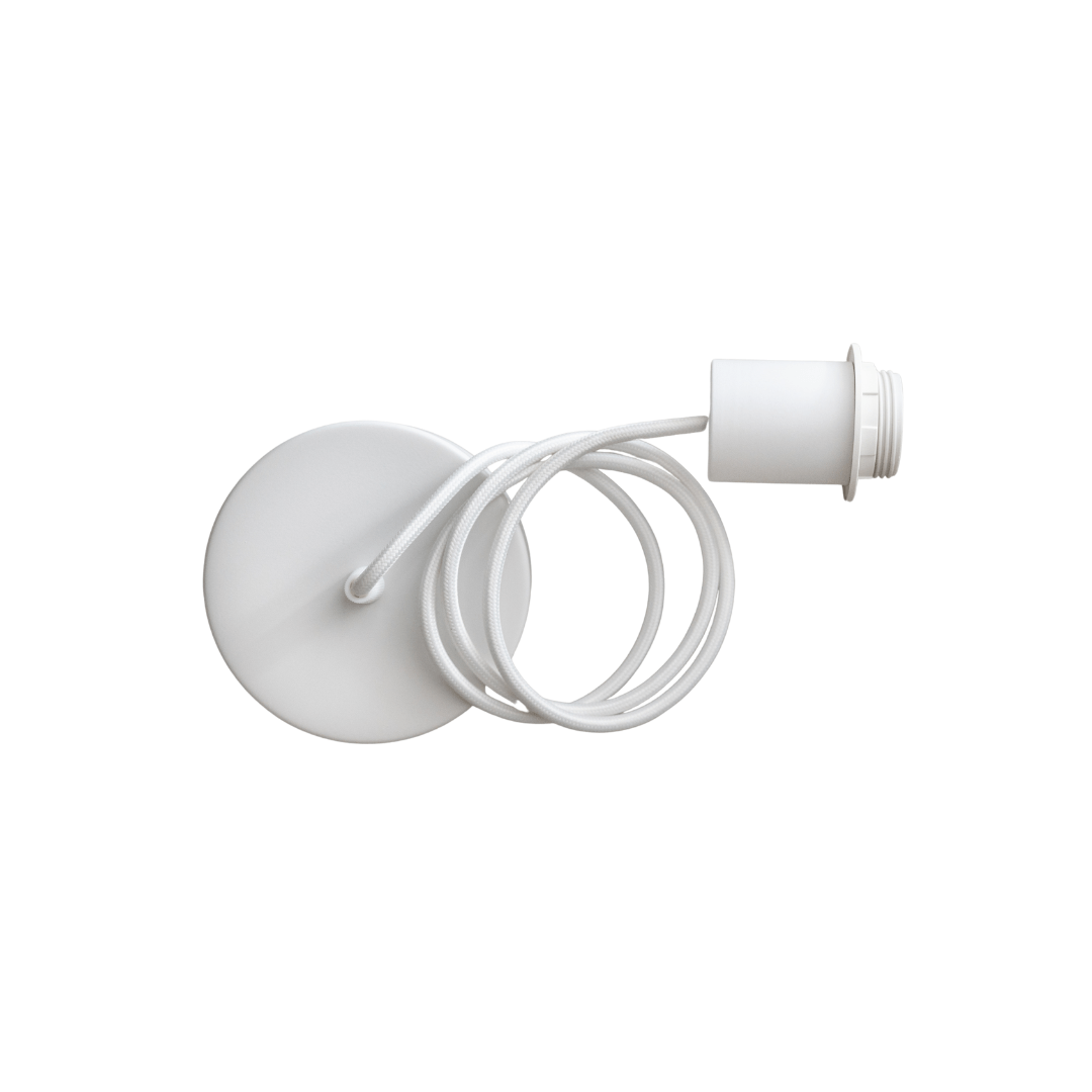 Zoco Home Decor/Lighting Textile Pendant Cable | White 2m