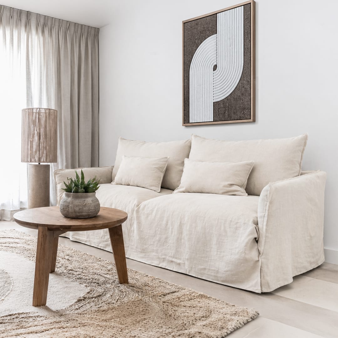 Zoco Home Furniture/Sofa Tulum Linen Sofa | 180cm