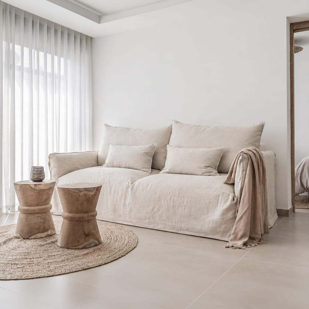 Zoco Home Furniture/Sofa Tulum Linen Sofa | 205cm