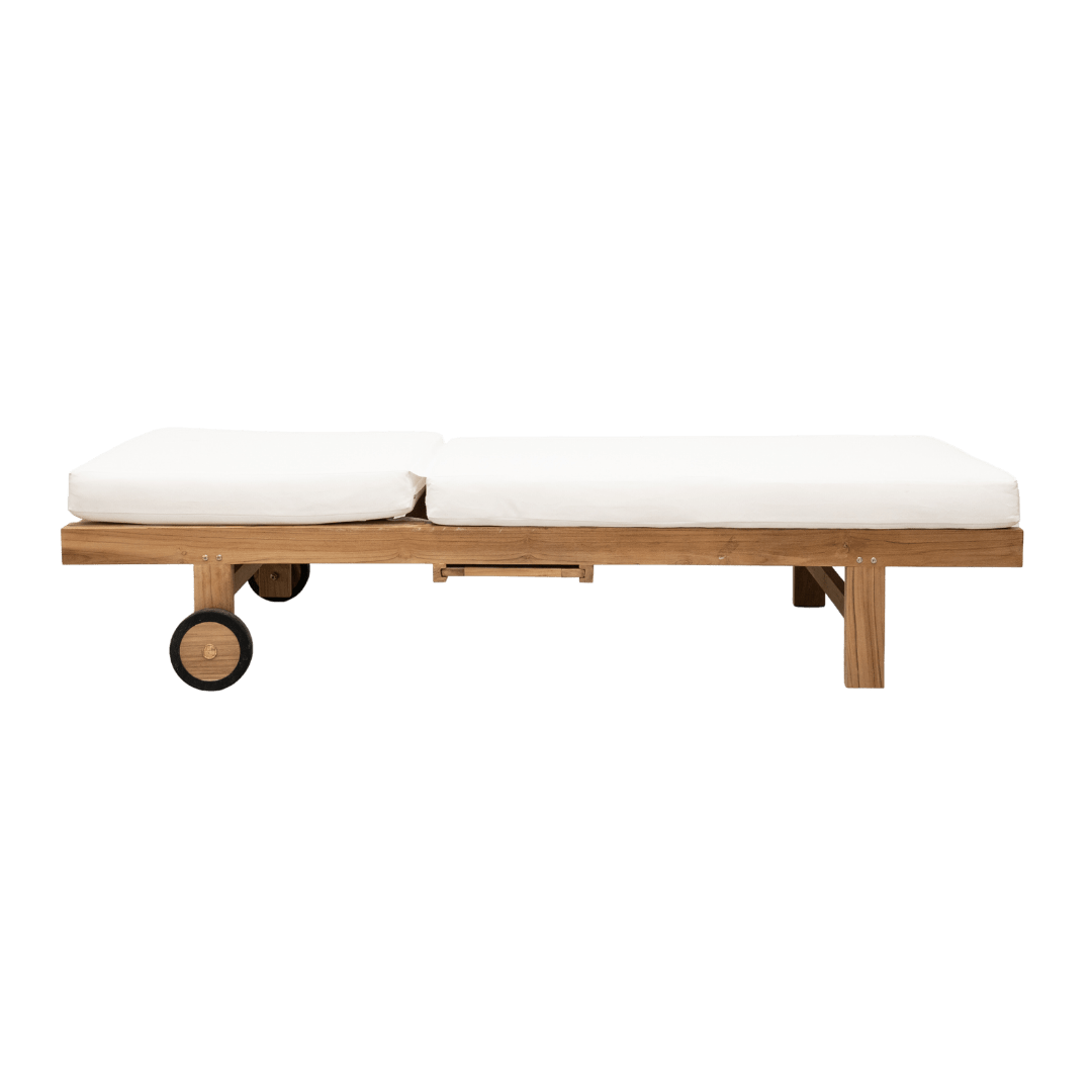 Zoco Home Tulum Teak Sunbed | 200x65x33cm
