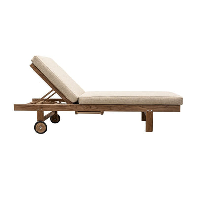 Zoco Home Tulum Sonnenliege aus Teakholz | Sand