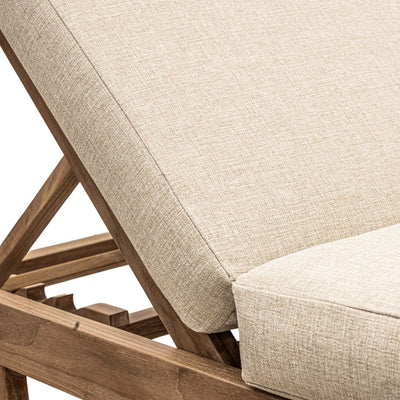 Zoco Home Tulum Sonnenliege aus Teakholz | Sand