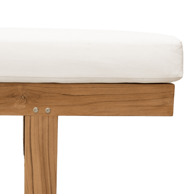 Zoco Home Tulum Sonnenliege aus Teakholz | Weiß