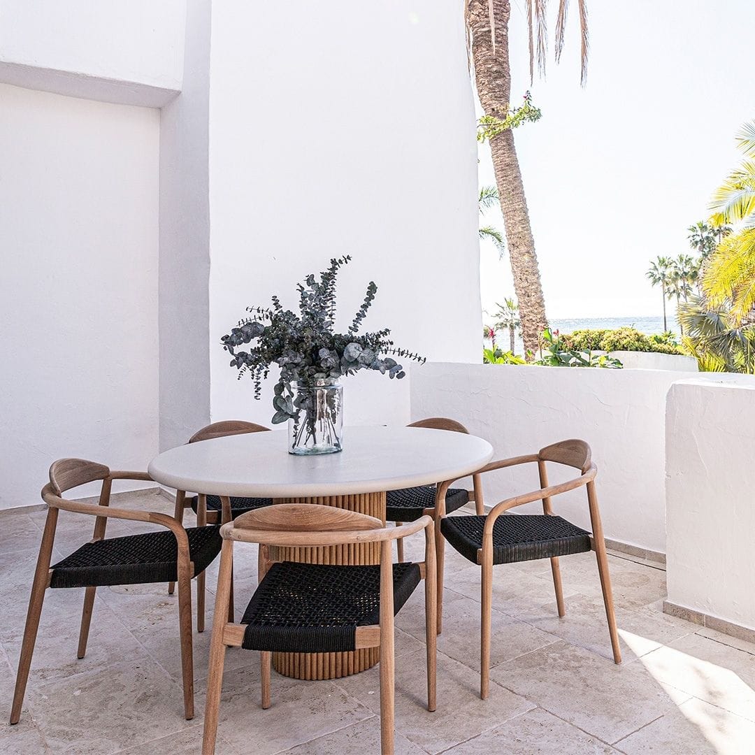 Zoco Home Outdoor/Chair/Dining Ventura Outdoor Dining Chair | Black