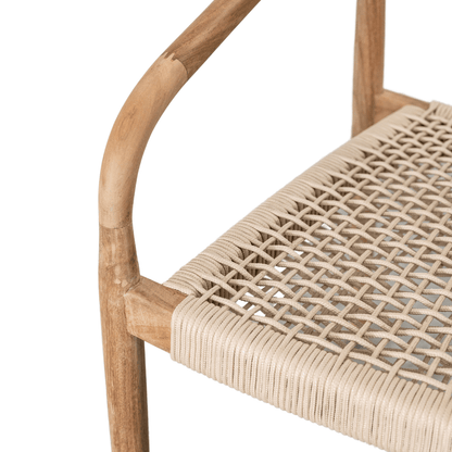 Zoco Home Outdoor/Chair/Dining Ventura Outdoor Dining Chair | Sand 55x47x77cm