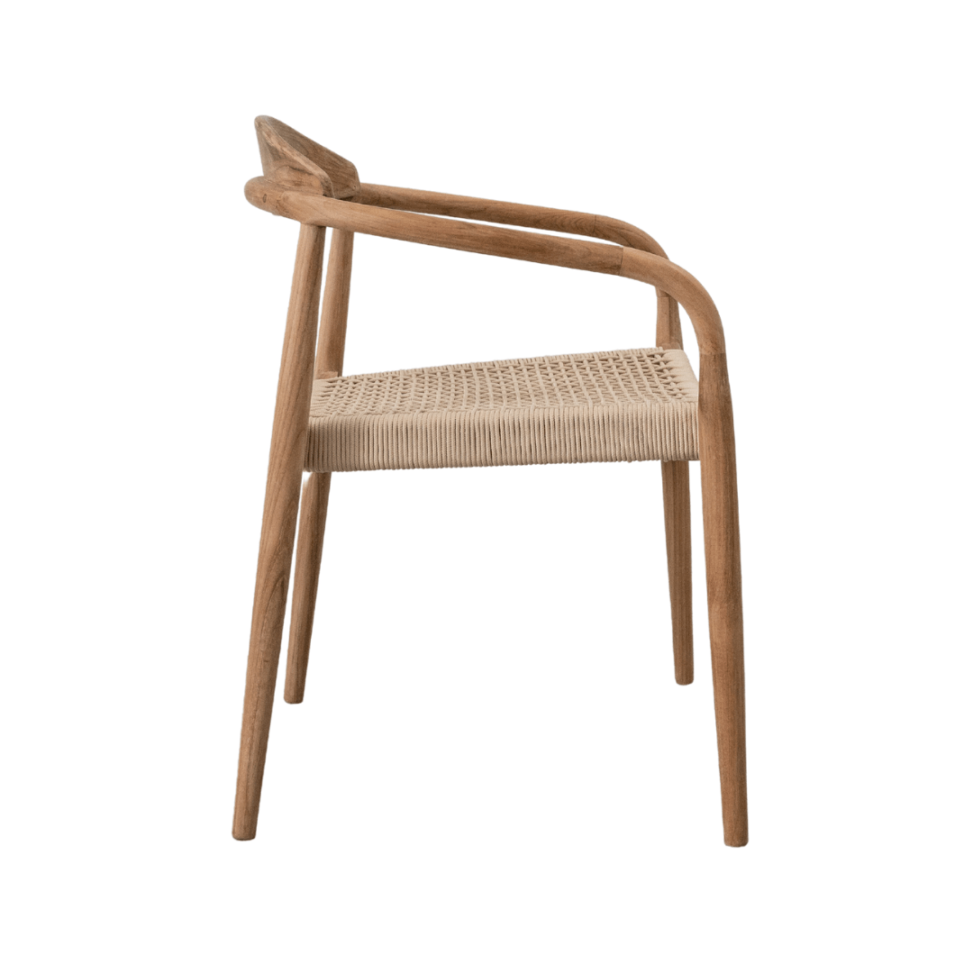 Zoco Home Outdoor/Chair/Dining Ventura Outdoor Dining Chair | Sand 55x47x77cm
