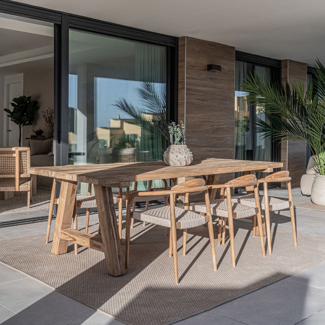 Zoco Home Outdoor/Chair/Dining Ventura Outdoor Dining Chair | Sand 55x47x77cm