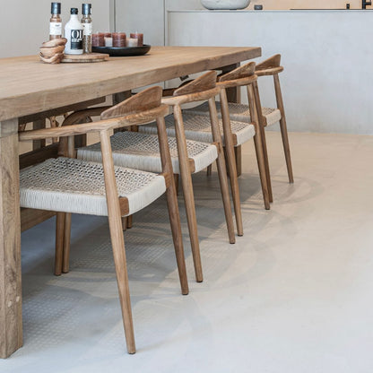 Zoco Home Outdoor/Chair/Dining Ventura Outdoor Dining Chair | Sand 55x47x77cm