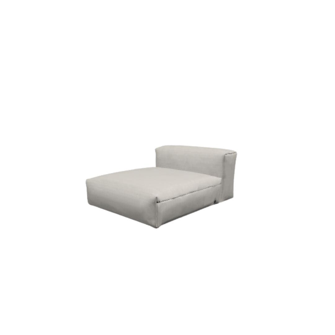Zoco Home Outdoor/Sofa/Modular Vetsak One Seater Outdoor Sofa | Herringbone Light Grey