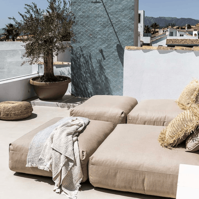 Zoco Home Vetsak Outdoor-Seitenmodul | Mittel 105 x 31 x 60 cm