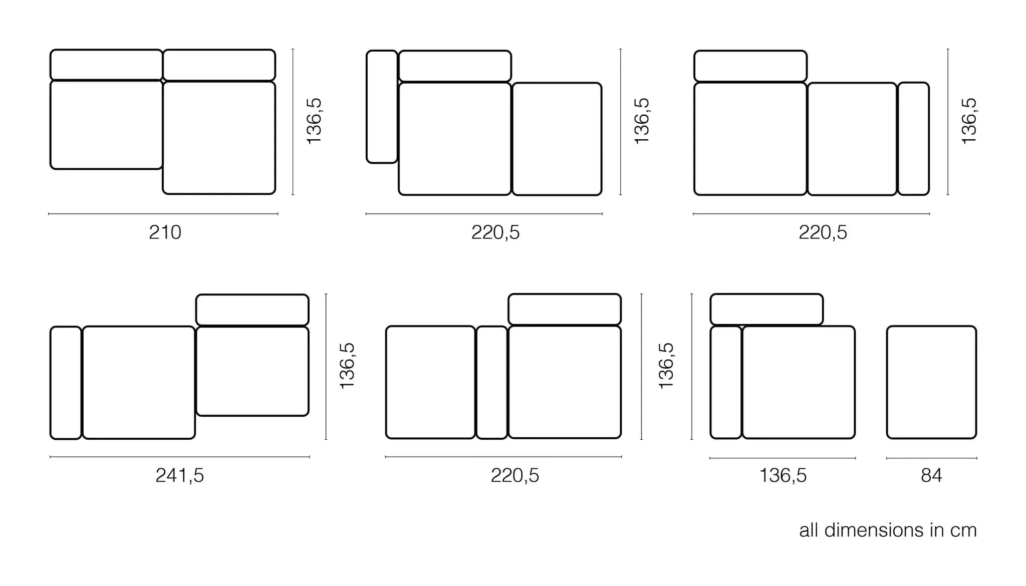 Zoco Home Outdoor/Sofa Vetsak Outdoor Sofa Daybed L | 136.5x220.5x60cm