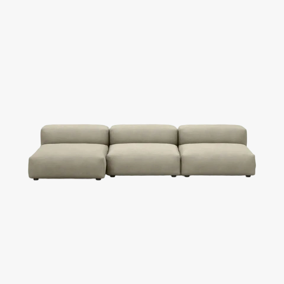 Zoco Home Vetsak Sofá de exterior de três lugares L | 315 x 136,5 / 115 x 60 cm