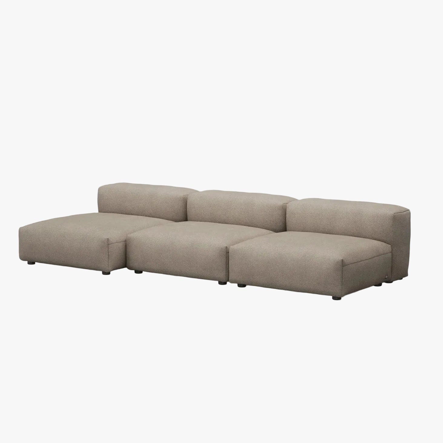 Zoco Home Vetsak Sofá de exterior de três lugares L | 315 x 136,5 / 115 x 60 cm