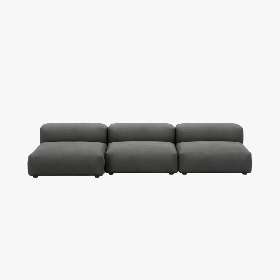 Zoco Home Vetsak Sofá de exterior de três lugares L | 315 x 136,5 / 115 x 60 cm