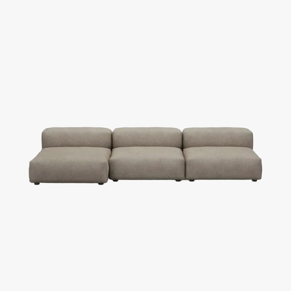 Zoco Home Vetsak Sofá de exterior de três lugares L | 315 x 136,5 / 115 x 60 cm