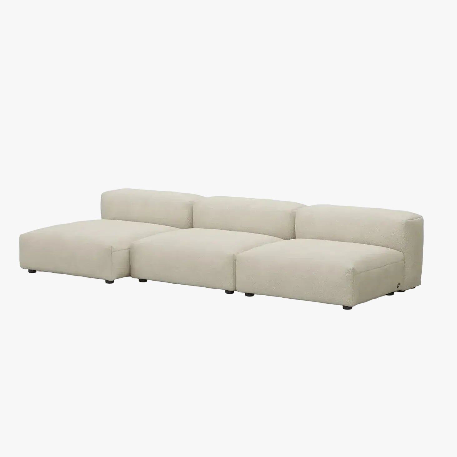 Zoco Home Vetsak Sofá de exterior de três lugares L | 315 x 136,5 / 115 x 60 cm