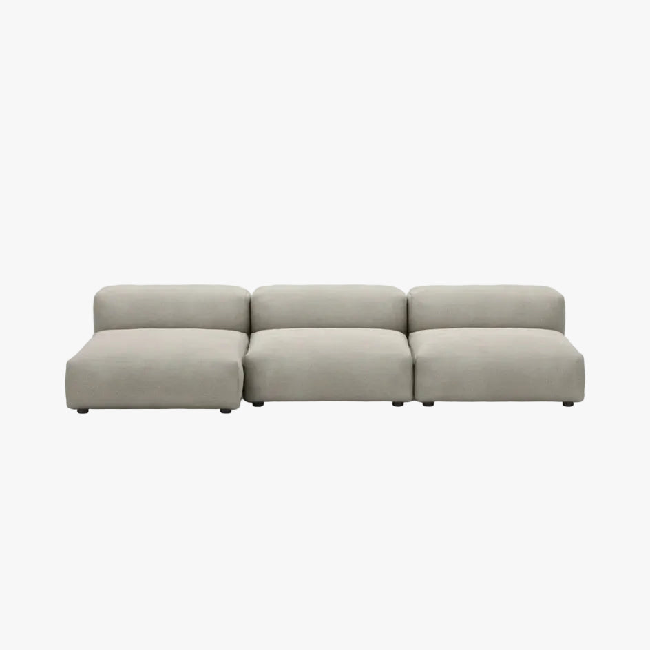 Zoco Home Vetsak Sofá de exterior de três lugares L | 315 x 136,5 / 115 x 60 cm