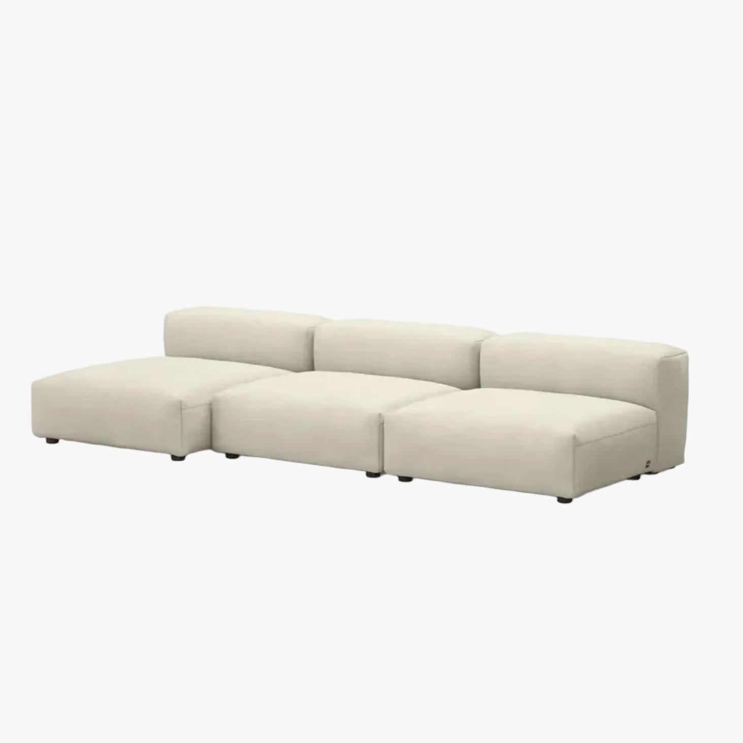 Zoco Home Vetsak Sofá de exterior de três lugares L | 315 x 136,5 / 115 x 60 cm