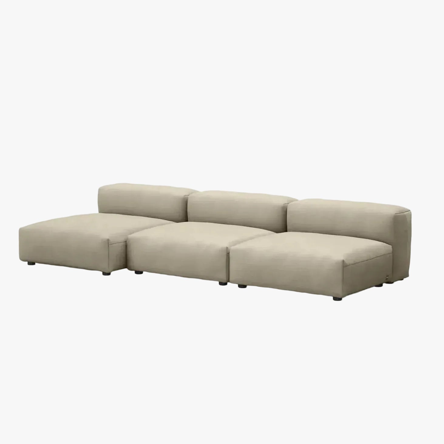 Zoco Home Vetsak Sofá de exterior de três lugares L | 315 x 136,5 / 115 x 60 cm