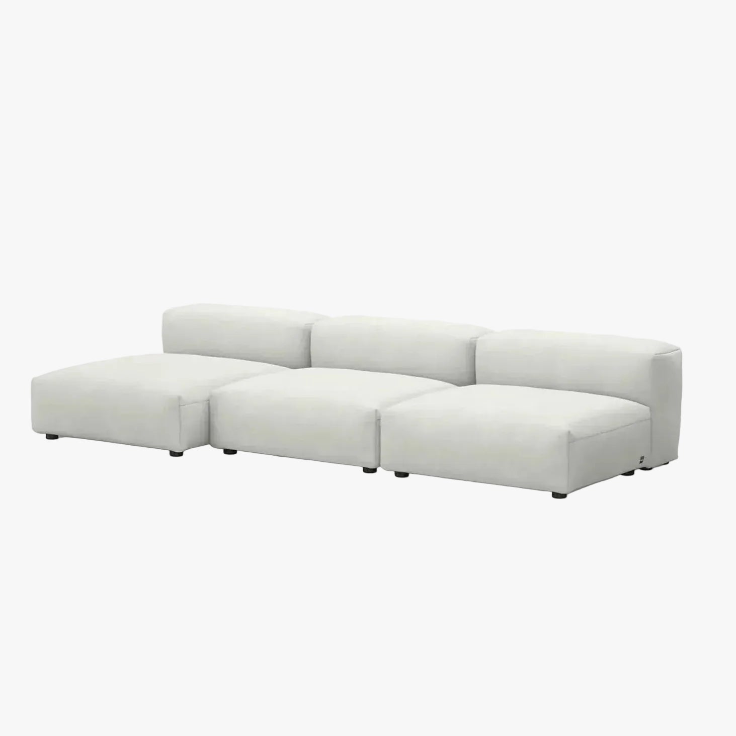 Zoco Home Vetsak Sofá de exterior de três lugares L | 315 x 136,5 / 115 x 60 cm