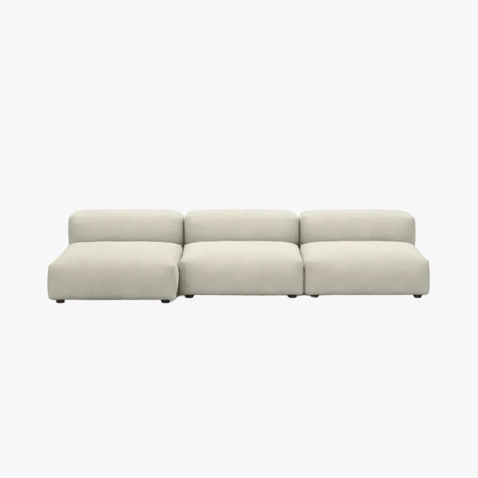 Zoco Home Vetsak Sofá de exterior de três lugares L | 315 x 136,5 / 115 x 60 cm