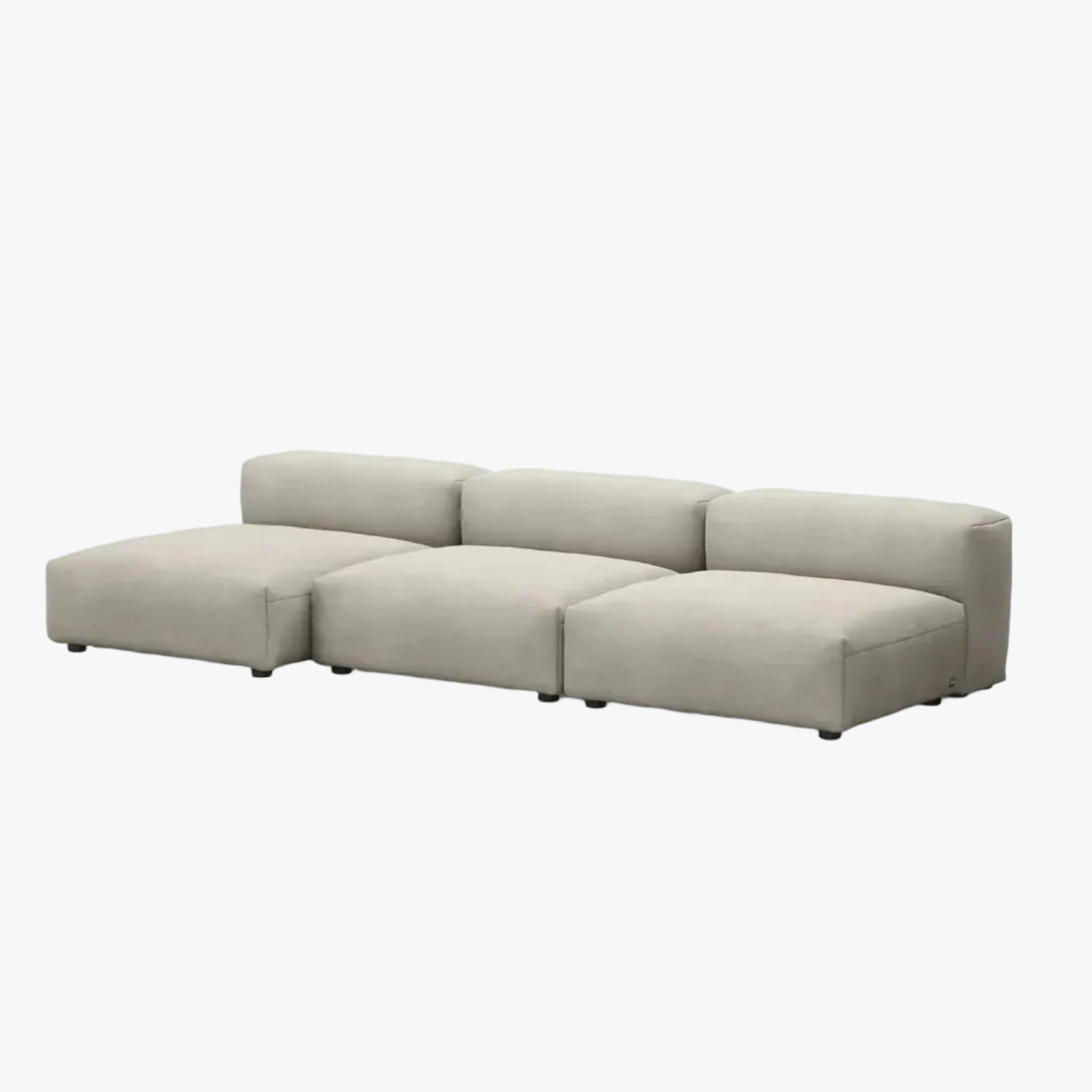 Zoco Home Vetsak Sofá de exterior de três lugares L | 315 x 136,5 / 115 x 60 cm