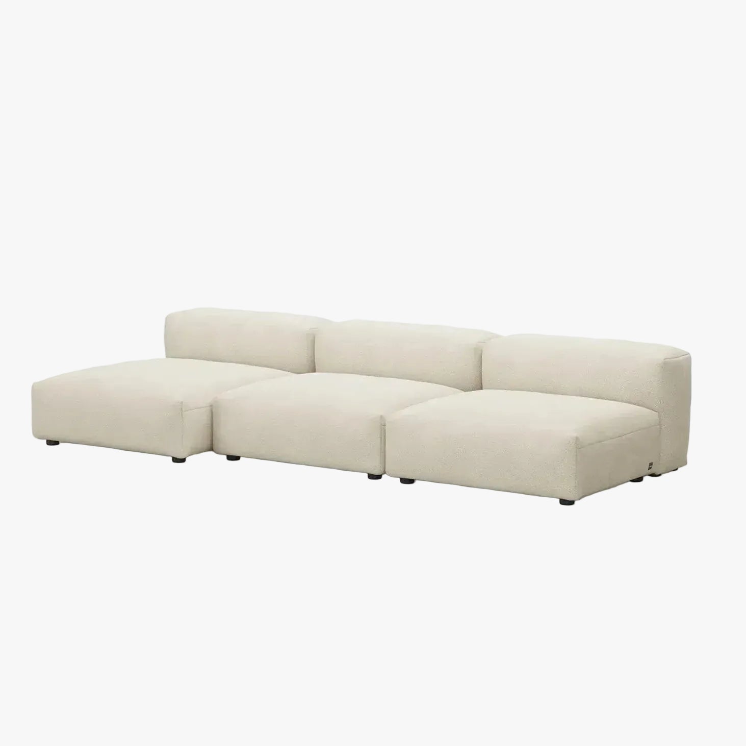 Zoco Home Vetsak Sofá de exterior de três lugares L | 315 x 136,5 / 115 x 60 cm