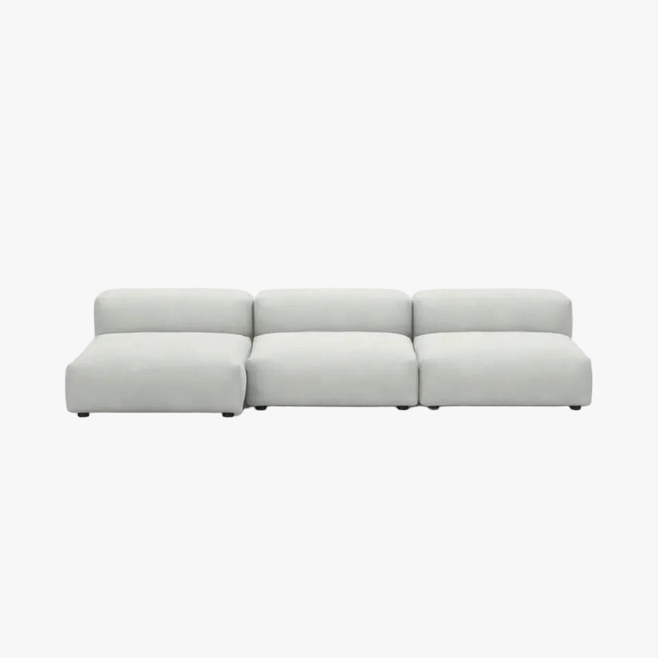 Zoco Home Vetsak Sofá de exterior de três lugares L | 315 x 136,5 / 115 x 60 cm