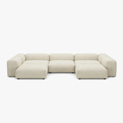 Zoco Home Vetsak Outdoor-Sofa in U-Form L | 378 x 241,5 x 60 cm