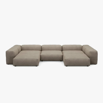 Zoco Home Vetsak Outdoor-Sofa in U-Form L | 378 x 241,5 x 60 cm