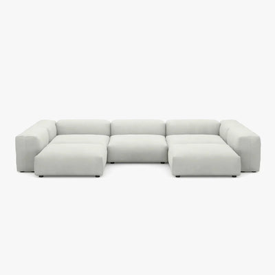 Zoco Home Vetsak Outdoor-Sofa in U-Form L | 378 x 241,5 x 60 cm