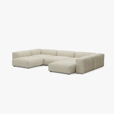 Zoco Home Vetsak Outdoor-Sofa in U-Form L | 378 x 241,5 x 60 cm
