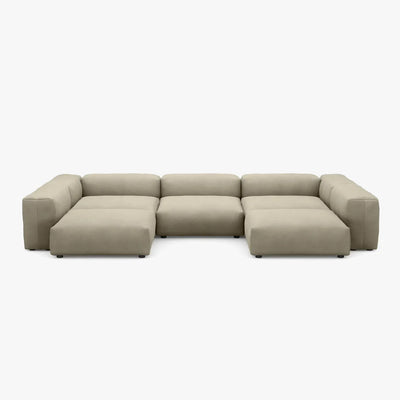 Zoco Home Vetsak Outdoor-Sofa in U-Form L | 378 x 241,5 x 60 cm