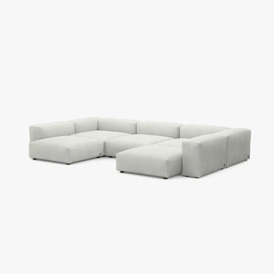 Zoco Home Vetsak Outdoor-Sofa in U-Form L | 378 x 241,5 x 60 cm